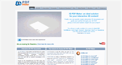 Desktop Screenshot of 3d-pdf-maker.com